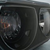 ANZO 2008-2014 Dodge Challenger Crystal Headlights Black - 121526