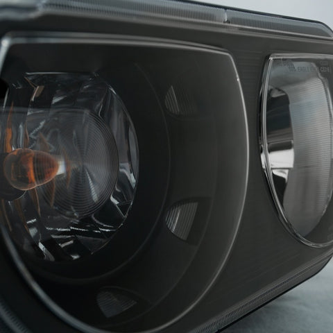 ANZO 2008-2014 Dodge Challenger Crystal Headlights Black - 121526