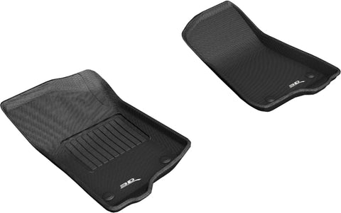 3D MAXpider 2018-2020 Jeep Wrangler JL Sport/Gladiator Jt Kagu 1st Row Floormat - Black - L1JP01911509