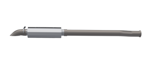 QTP 2018 Jeep Wrangler JL 304SS AR3 Crawler Exhaust w/Turn Down Exit - 625018