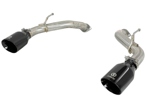 aFe Takeda 2.5in 304 SS Axle-Back Exhaust w/ Black Tips 16-18 Infiniti Q50 V6-3.0L (tt) - 49-36130NM-B