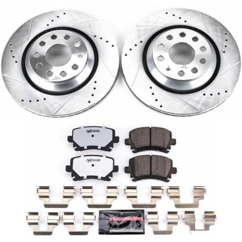 Power Stop 09-17 Volkswagen CC Rear Z26 Street Warrior Brake Kit - K4628-26