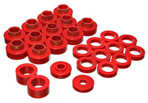 Energy Suspension CJ-8 Scrambler Body Mount - Red - 2.4104R