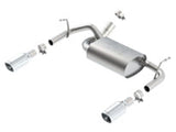 Borla 12-14 Jeep Wrangler JK 2Dr & 4Dr Rear Section ATAK Single Square Rolled Angle-Cut Exit Exhaust - 11860