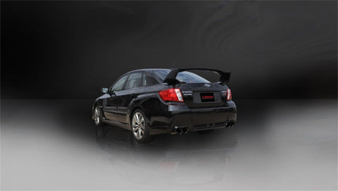 Corsa 11-13 Subaru Impreza Sedan STI 2.5L Turbo Manual Black Sport Cat-Back Exhaust - 14863BLK