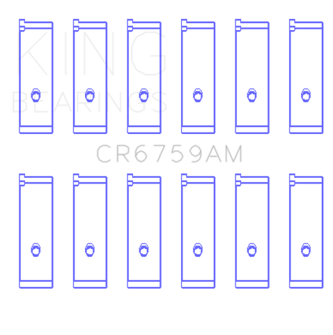 King Engine Bearings Honda C32A / C35A Connecting Rod Bearing Set - CR6759AM
