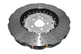 DBA 14-18 Audi RS7 (w/Iron Rotors) Front 5000 Series Cross Drilled Rotor w/Silver Hat - 53002WSLVXD