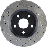 StopTech 07-13 Jeep Wrangler Slotted & Drilled Left Front Rotor - 127.67068L