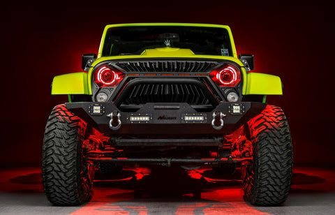ORACLE Lighting 0718 Jeep Wrangler JK Oculus 7in ColorSHIFT Bi-LED Projector Headlights - 5876-504