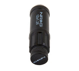 NRG 700 Series M12 X 1.25 Steel Lug Nut w/Dust Cap Cover Set 21 Pc w/Locks & Lock Socket - Black - LN-LS710BK-21