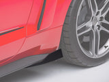Roush 2015-2023 Ford Mustang Black Rocker Winglets - 421882