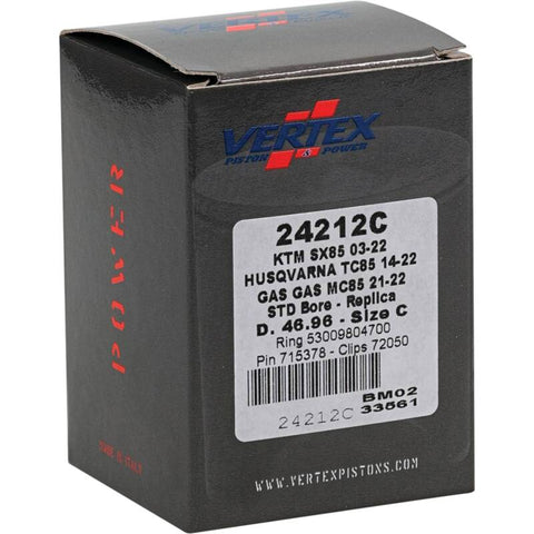 Vertex Pistons 03-24 85 SX/13-24 85 SX BW/13-14 85 SXS Cast Replica Piston Kit - 24212C