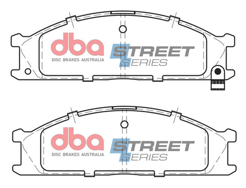 DBA 98-04 Nissan Frontier 4 Cyl RWD Street Series Front Brake Pads - DB438SS