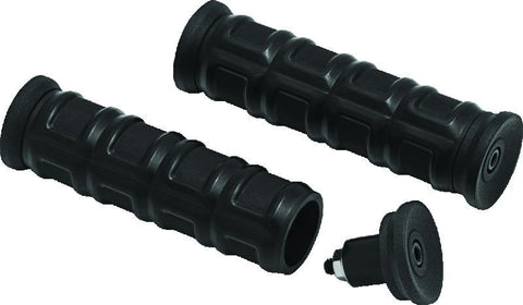 Kuryakyn Dillinger Grips 7/8in Universal Black - 6679