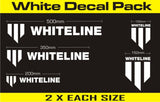 Whiteline Branded Decal Pack - White - KWM004