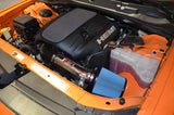 Injen 11-19 Dodge Challenger Hemi 5.7L V8 Wrinkle Black Power-Flow Air Intake System w/Heat Shield - PF5063WB