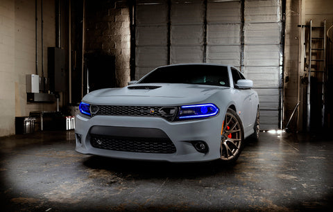 Oracle 15-21 Dodge Charger RGB+W Headlight DRL Upgrade Kit - ColorSHIFT+W - 2394-339