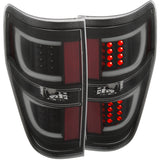 ANZO 2009-2013 Ford F-150 LED Taillights Black - 311257