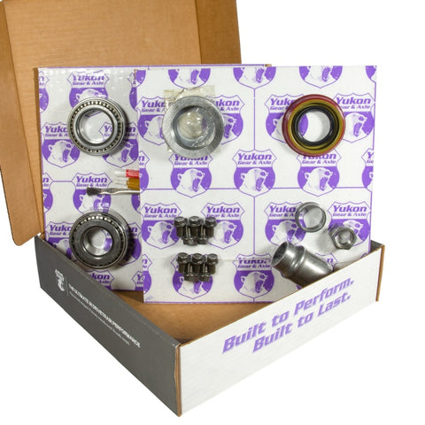 Yukon 8.2in GM 3.73 Rear Ring & Pinion Install Kit 28 Spline Positraction 2.25in Axle Bearings - YGK2214