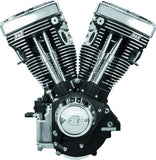 S&S Cycle 84-99 BT V111 Long Block Engine - Wrinkle Black - 310-0766