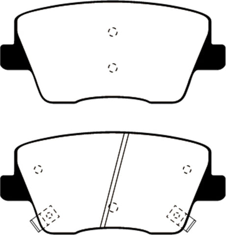 EBC 2019+ Hyundai Veloster N (2nd Gen) 2.0L Turbo Greenstuff Rear Brake Pads - DP22344