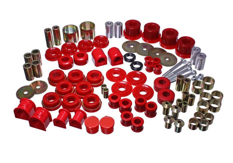 Energy Suspension 15-16 Ford Mustang Red Hyper-Flex Master Bushing Set - 4.18127R