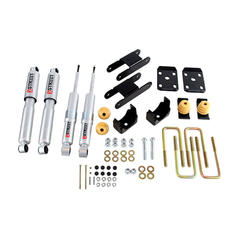 Belltech LOWERING KIT 18-20 Chevy Colorado/Canyon All Cab/SB -0-3in F / -4in R w/ Street Perf Shocks - 1100SP