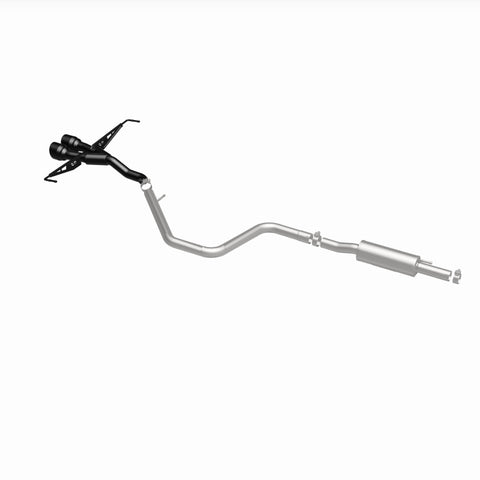 MagnaFlow 2019 Hyundai Veloster 1.6L 2.5in Center Exit Stainless Steel Cat-Back Exhaust w/Blk Tips - 19455