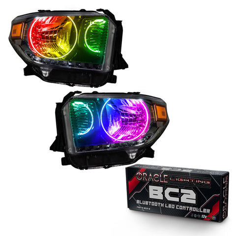 Oracle 14-17 Toyota Tundra SMD HL - Dual Halo Kit - ColorSHIFT w/ BC1 Controller - 7204-335