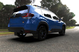 Rally Armor 22-24 Subaru Forester & Wilderness Black UR Mud Flap w/Red Logo - MF82-UR-BLK/RD