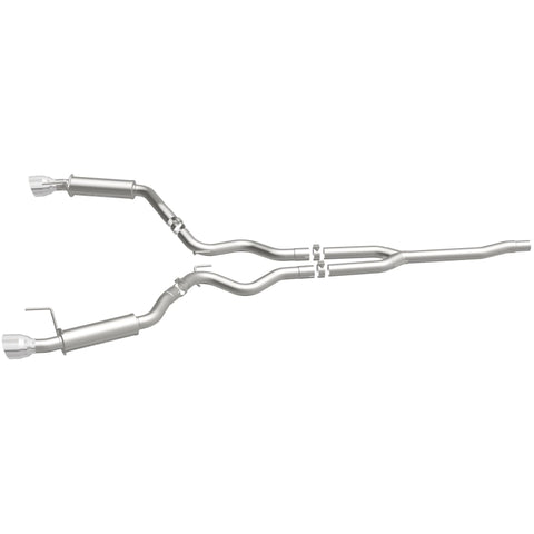 MagnaFlow Cat-Back 15-16 Ford Mustang 2.3L L4 Competition SS 3in Dual Split Rear 4.5in Black Tips - 19256