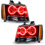Oracle 07-13 Chevrolet Avalanche Pre-Assembled SMD Headlights - Red - 7001-003