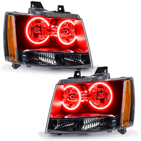 Oracle 07-13 Chevrolet Avalanche Pre-Assembled SMD Headlights - Red - 7001-003