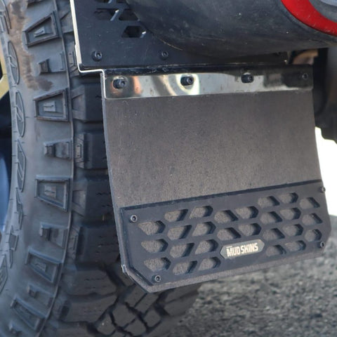 Putco 15-19 Chevy Silv/Sierra HD Dually - (Fits Front) - Set of 2 Mud Skins - HDPE w/ Hex Shield - 78270