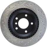 StopTech 06 BMW 325 / 07-09 BMW 328 Slotted & Drilled Left Rear Rotor - 127.34078L