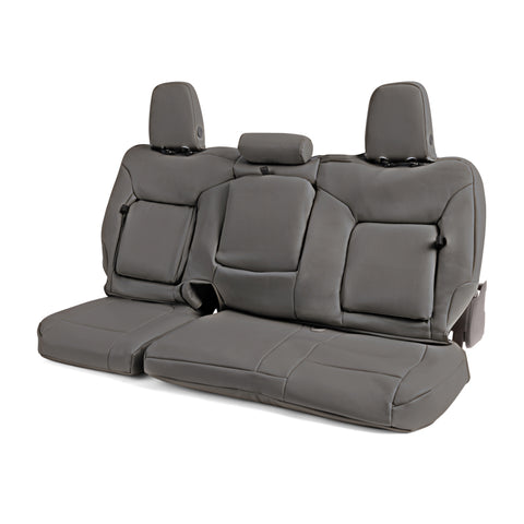 Covercraft 22-24 Chevrolet Silverado Leatherette PrecisionFit Custom Front Row Seat Covers - Stone - GTC4324ABLTSN