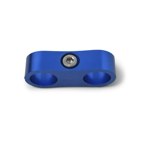 Russell Hose Separator For -6 Braided Hose Blue Anodize (2 Pack) - 654302