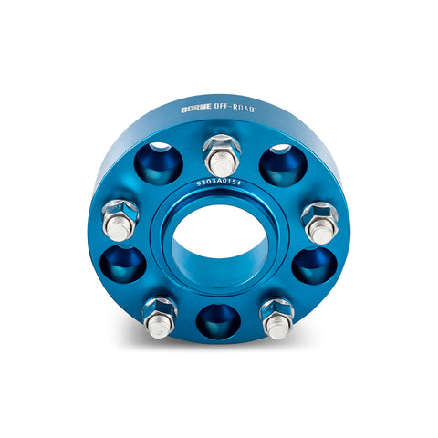 Borne Off-Road Wheel Spacers - 5x127 - 71.6 - 38.1mm - M14 - Blue - BNWS-003-381BL