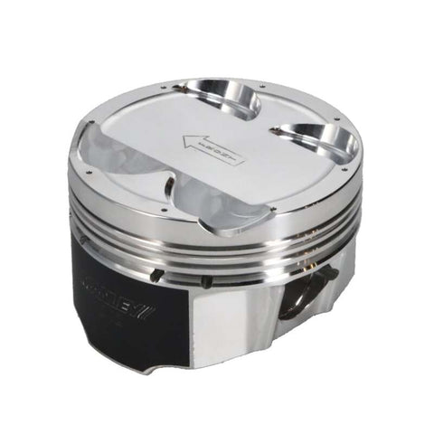 Manley Toyota 2JZGTE 86.5mm Bore +.5mm Oversize -1cc Dome 10:1 CR Turbo Tuff Piston Set w/ Rings - 609305CE-6