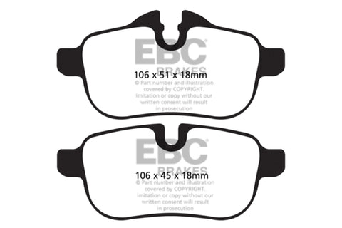EBC 09+ BMW Z4 3.0 (E89) Ultimax2 Rear Brake Pads - UD1433