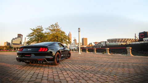 Corsa 15-16 Ford Mustang GT 5.0 3in Axle Back Exhaust Polish Quad Tips (Sport) - 14334