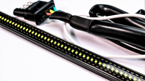 Putco 17-19 Ford Super Duty 48in Red Blade Blade LED Light Bar w/ Direct fit Quick-Connect Harness - 9202048-06