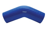 Vibrant 4 Ply Reinforced Silicone Elbow Connector - 2.5in I.D. - 45 deg. Elbow (BLACK) - 2752