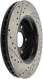 StopTech 11-12 Dodge Durango Sport Drilled & Slotted Front Driver-Side Brake Rotor - 127.58008L