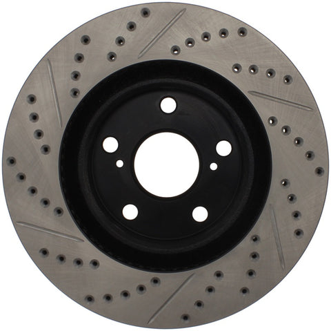 StopTech 07-09 Lexus ES 250/ES 300/ ES330/ES350 SportStop Slotted & Drilled Left Front Rotor - 127.44146L