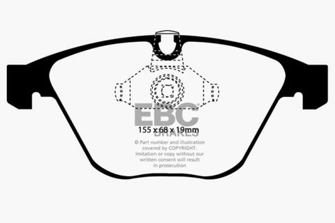 EBC 11-12 BMW 1M Coupe 3.0 Twin Turbo Greenstuff Front Brake Pads - DP21449