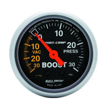 Autometer Sport-Comp 52mm 30 PSI Mechanical Boost Gauge - 3303