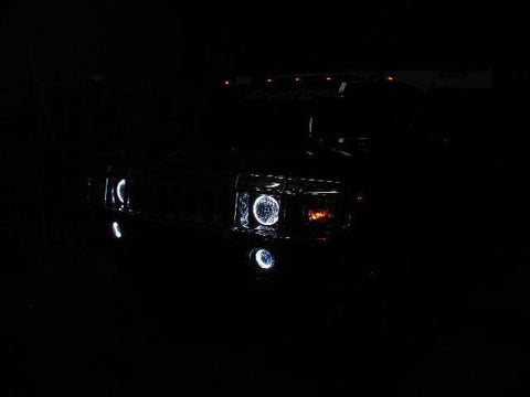 Oracle 03-10 Hummer H2 LED Fog Light Halo Kit - Blue - 1133-002