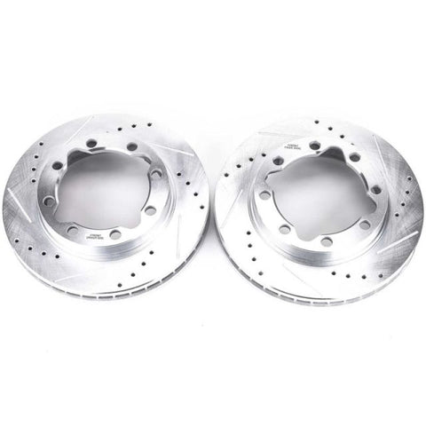Power Stop 90-00 Chevrolet K3500 Front Evolution Drilled & Slotted Rotors - Pair - AR8626XPR