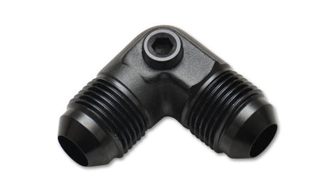 Vibrant -8AN to -8AN Male 90 Degree Union Adapter Fitting with 1/8in NPT Port - 16538